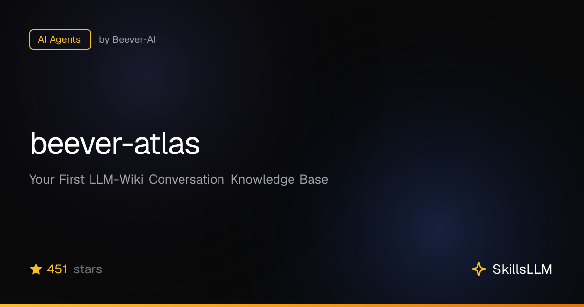 beever-atlas - AI Agents on GitHub | SkillsLLM