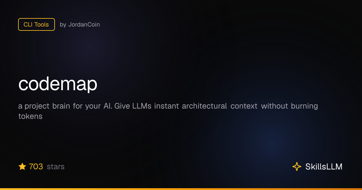 codemap - CLI Tools on GitHub | SkillsLLM