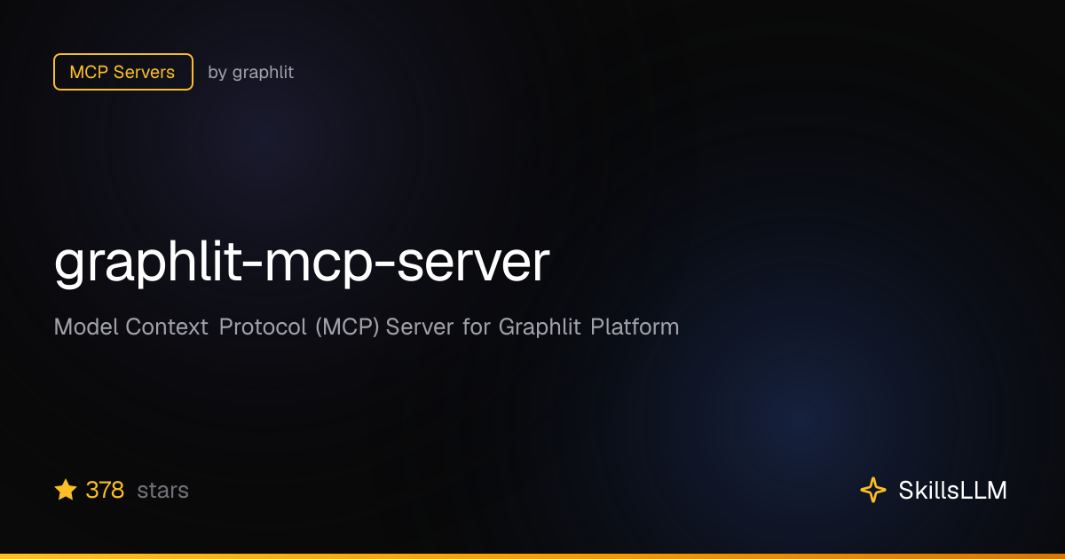 graphlit-mcp-server - MCP Servers on GitHub | SkillsLLM